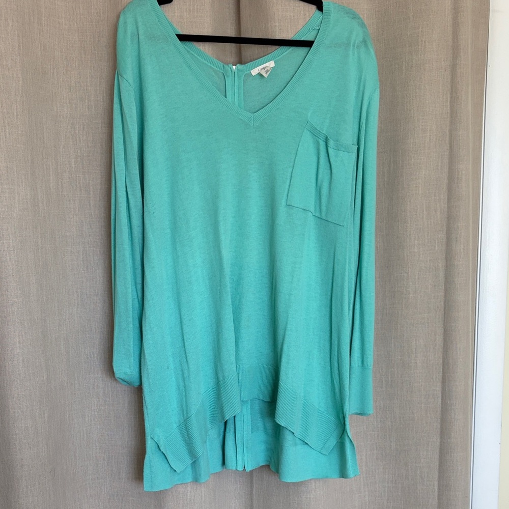 Caslon Aqua V-Neck Tunic